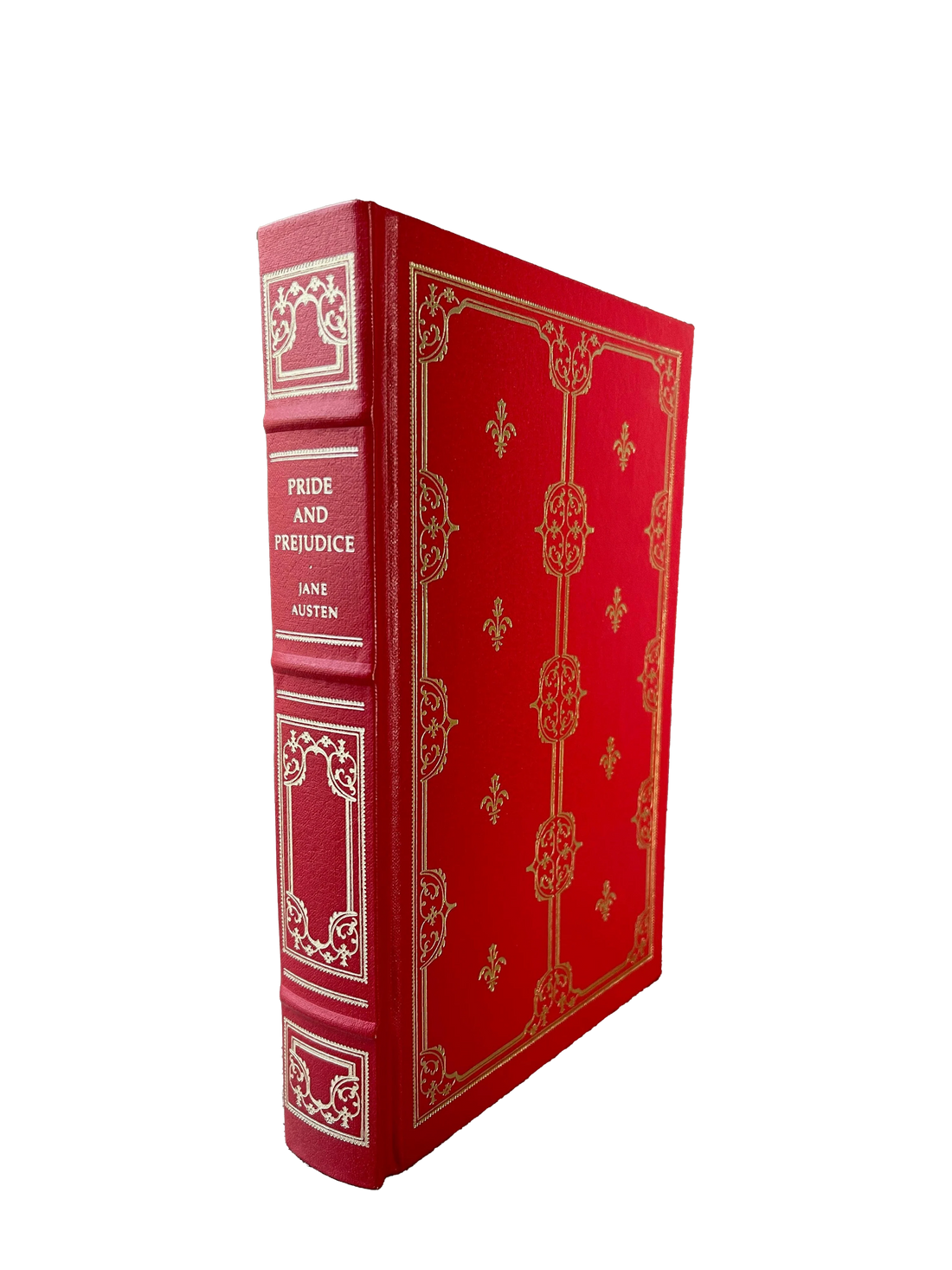 Leather-bound edition of Jane Austen's Pride & Prejudice on display at Kadri Books